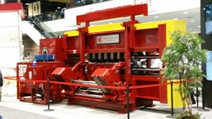 Large piece of machinery on display at FABTECH