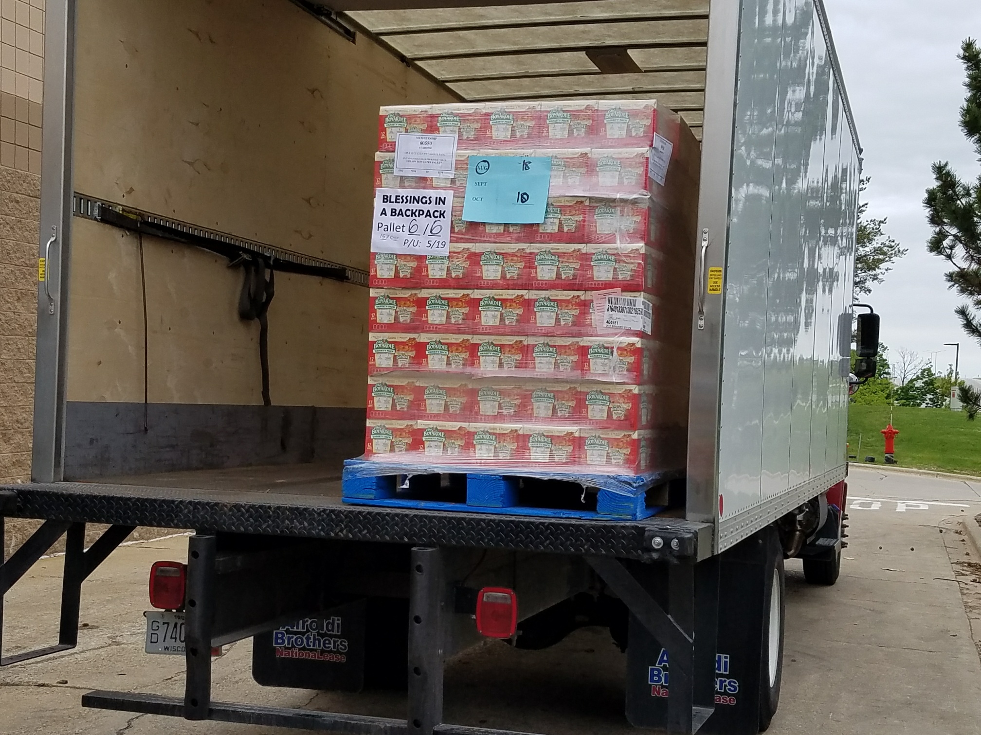 EFCO truck loaded up with food for Waukesha County children in need