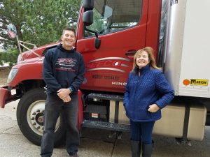 Terry from EFCO Metal Finishing helps Blessings in a Backpack