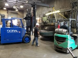 Crews get to work converting new EFCO Finishing space in Menomonee Falls, WI