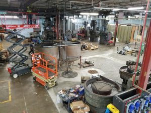 Shipping & receiving is in motion at EFCO Finishing's new metal finishing facilities